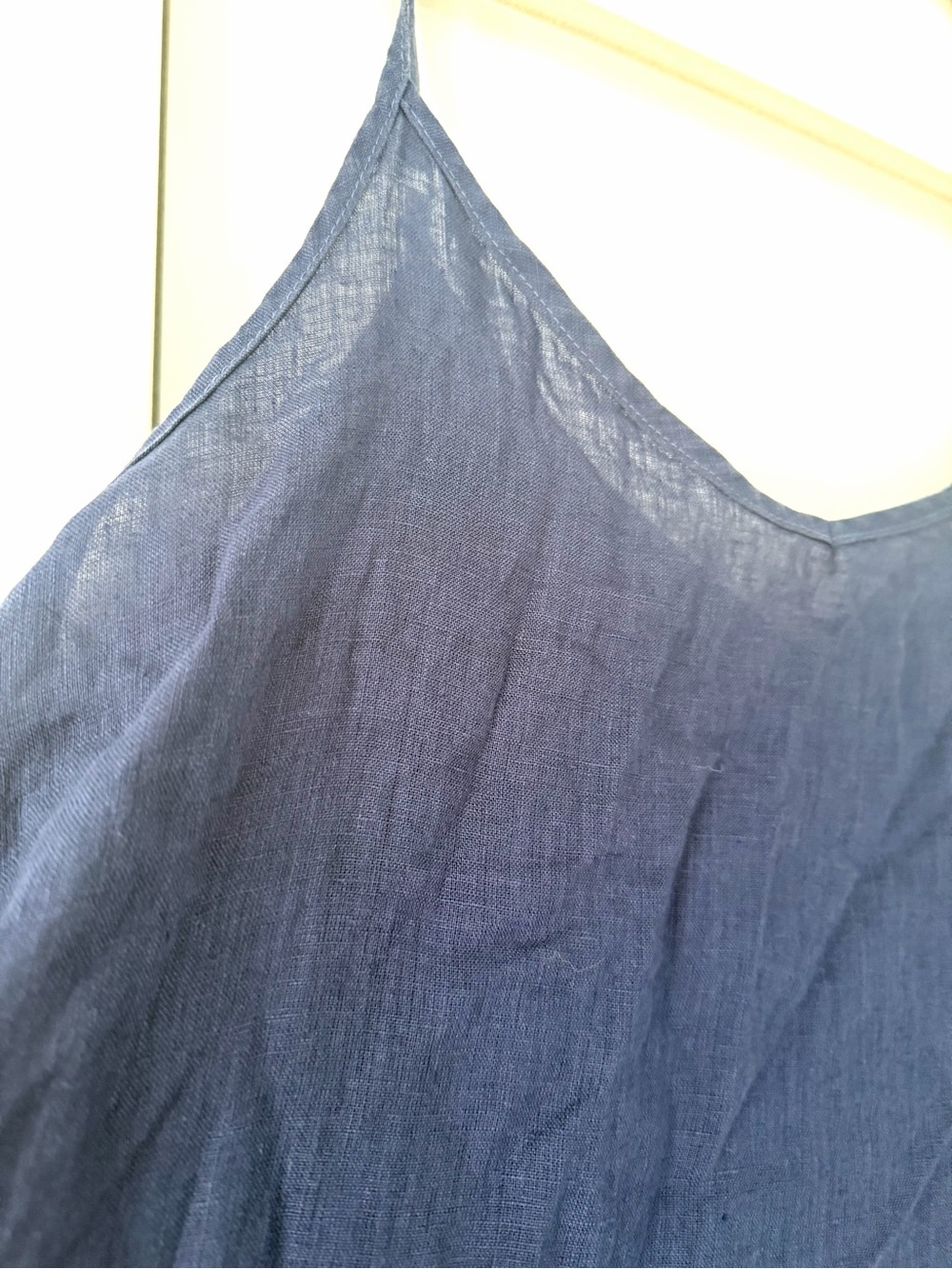 CP SHADES Linen Slip Dress in Deep Blue - Picture 5 of 6